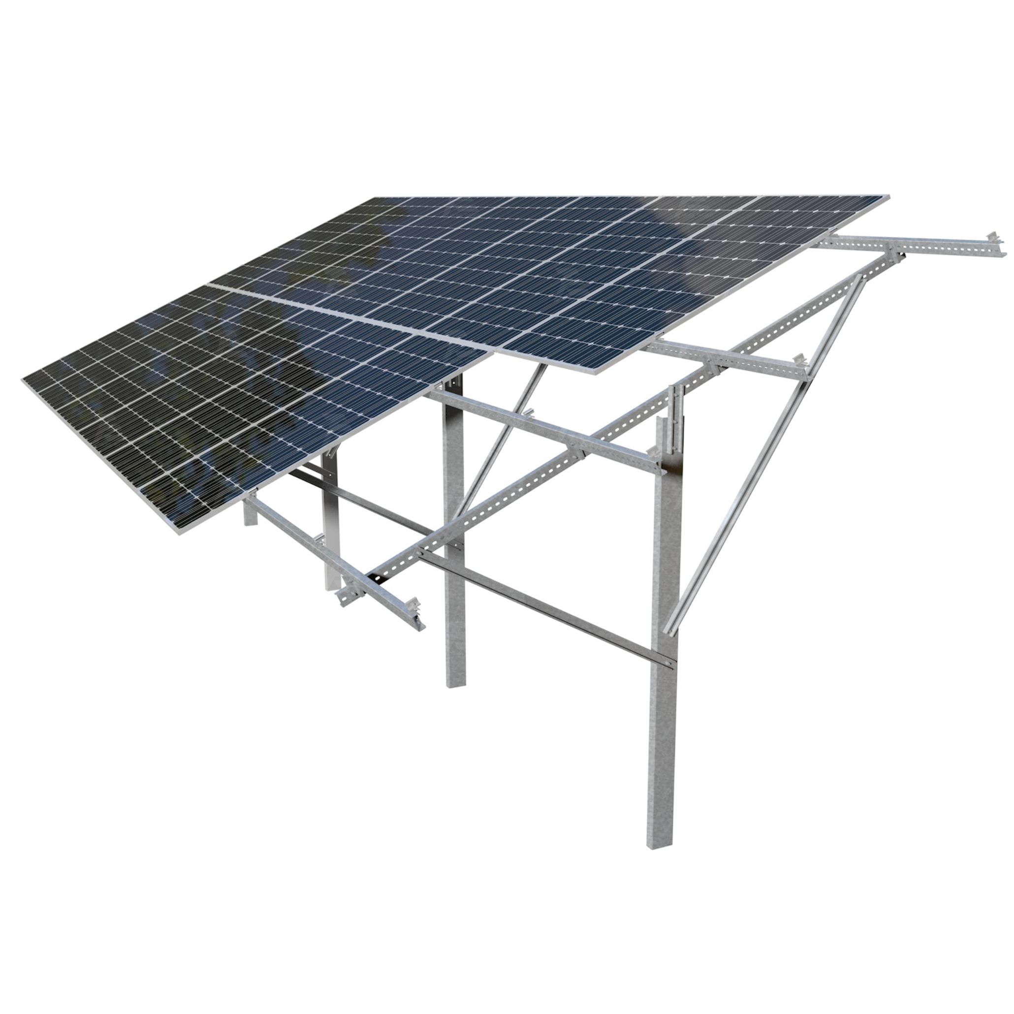 C-Profile Zn-Al-Mg Coated Steel Solar Mounting System